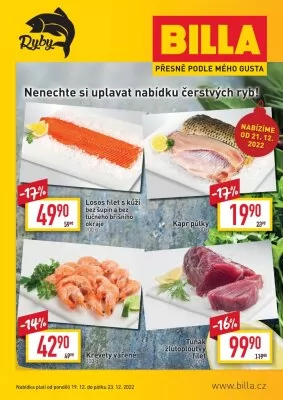 akční leták BILLA 19.12.2022-23.12.2022