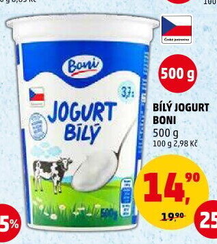 Bílý jogurt Boni