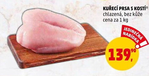 Kuřecí prsa s kostí