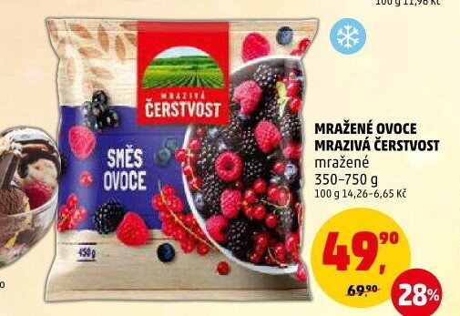 Ovoce mražené Mrazivá Čerstvost