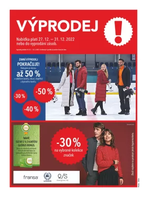 akční leták Globus 27.12.2022-31.12.2022