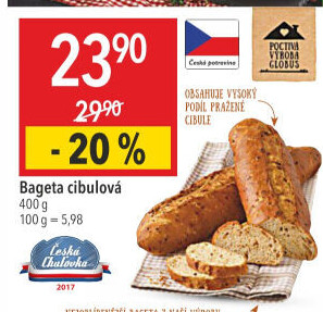Bageta s cibulkou