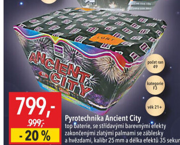 Ohňostroj Ancient City Pyro Point