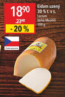 Sýr Eidam uzený 30% Lacrum