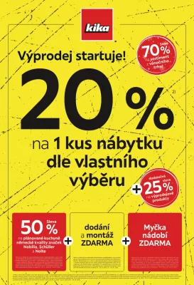 akční leták Kika nábytek 26.12.2022-8.1.2023