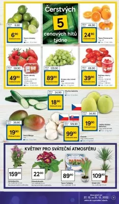 akční leták Tesco 27.12.2022-31.12.2022