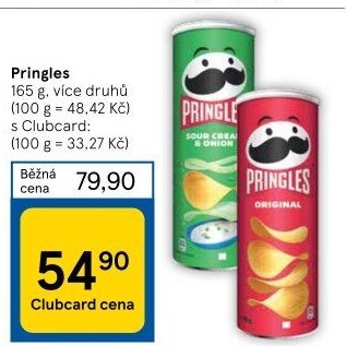 Chipsy Pringles - tubus