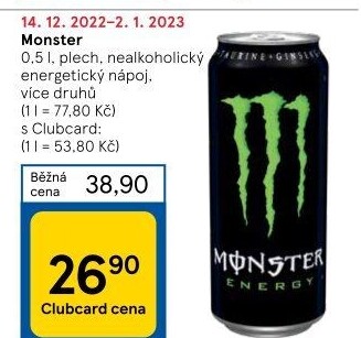 Energetický nápoj Monster Energy