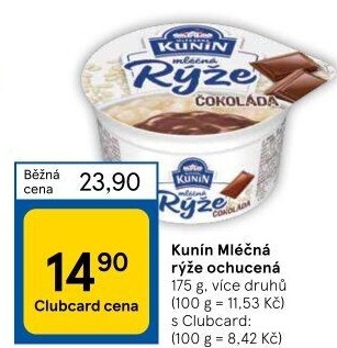 Mléčná rýže Kunín