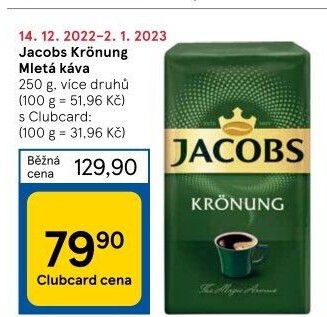 Mletá káva Jacobs Krönung