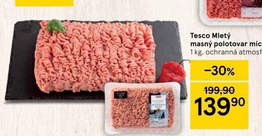 Mleté maso mix Tesco