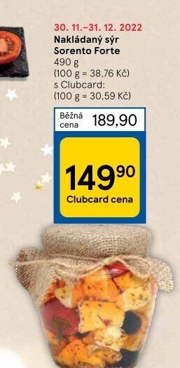Nakládaný sýr v oleji Sorento Forte