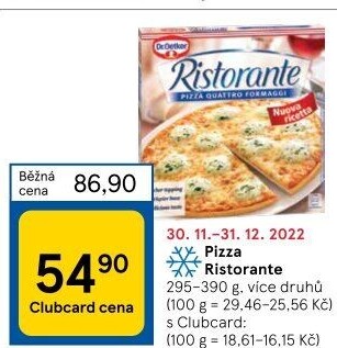Pizza mražená Ristorante Dr. Oetker