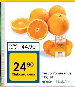 Pomeranče Tesco