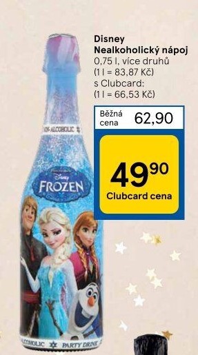 Sekt nealkoholický dětský Disney