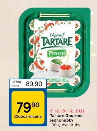 Sýr jednohubky Aperifrais Tartare