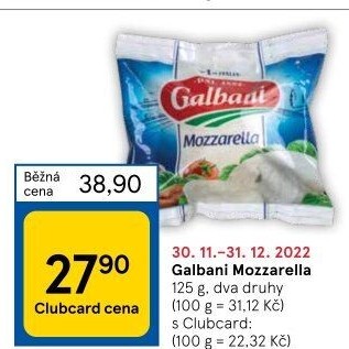 Sýr Mozzarella Galbani