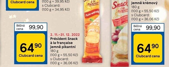 Sýr Snack Président