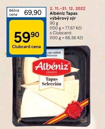 Sýry Tapas Selection Albéniz