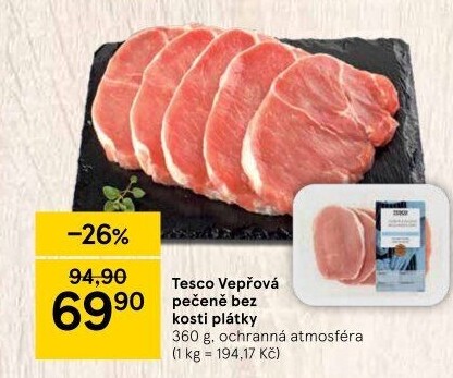 Vepřová pečeně bez kosti Tesco