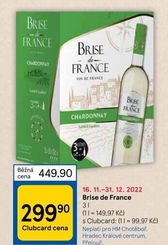 Vína Brise de France - bag in box