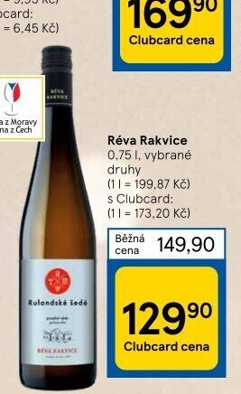 Vína Vinařství Réva Rakvice
