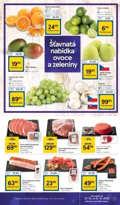 akční leták Tesco 27.12.2022-31.12.2022