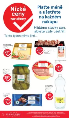 akční leták Tesco 27.12.2022-31.12.2022