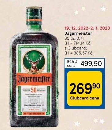 Bylinný likér Jägermeister