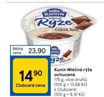 Mléčná rýže Kunín