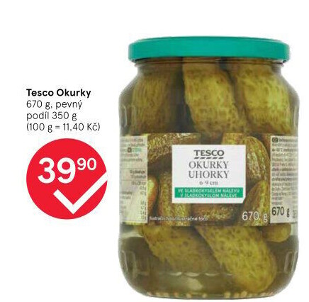 Okurky Tesco