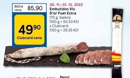 Salám Fuet extra Vic D'