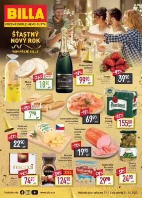 akční leták BILLA 27.12.2022-31.12.2022
