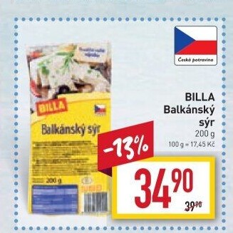 Balkánský sýr Billa