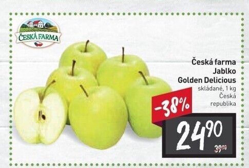 Jablka Golden Delicious Česká Farma
