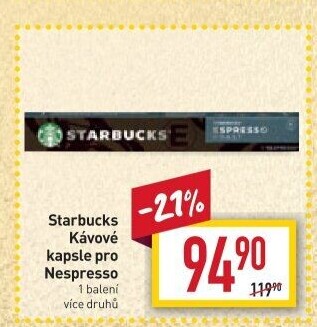 Kapsle Nespresso Starbucks