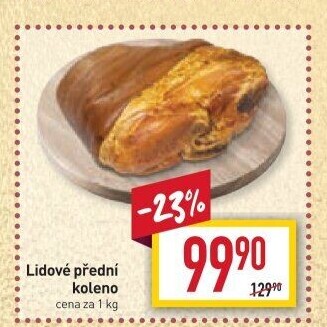 Koleno vepřové přední Lidové