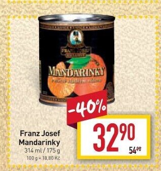 Kompot mandarinky Franz Josef