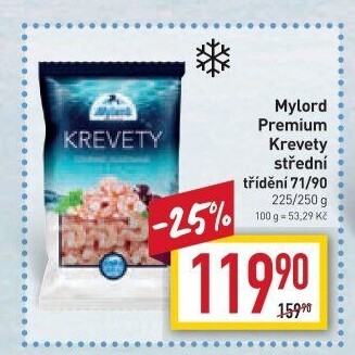 Krevety loupané mražené Premium Mylord