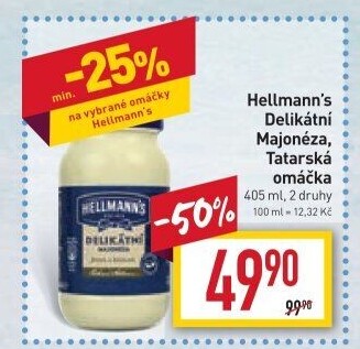 Majonéza delikátní Hellmann'