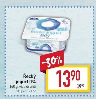 Ochucený jogurt řecký 0% Milko