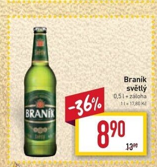 Pivo světlé Braník