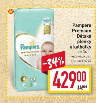 Pleny dětské Pampers Premium Care