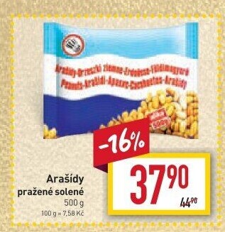Pražené arašídy Alika
