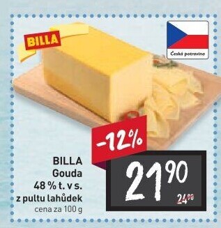 Sýr Gouda 48% Billa