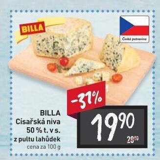 Sýr Niva císařská 50% Billa