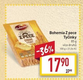 Tyčinky Z pece Bohemia Chips