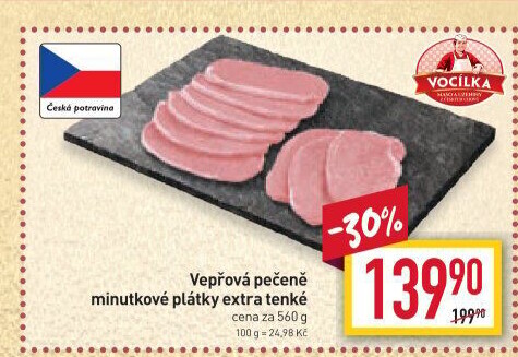 Vepřová pečeně bez kosti Vocílka