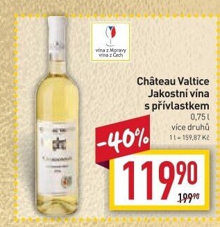 Vína Chateau Valtice - přívlastková