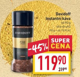 Instantní kávy Davidoff